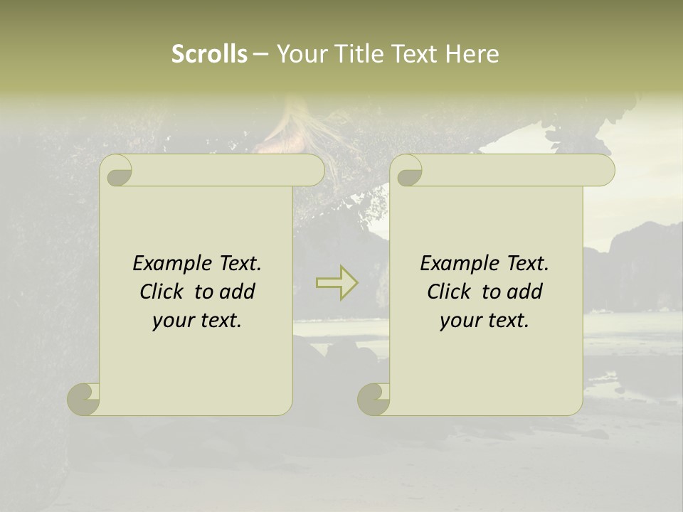 Sitting Naked Figure PowerPoint Template