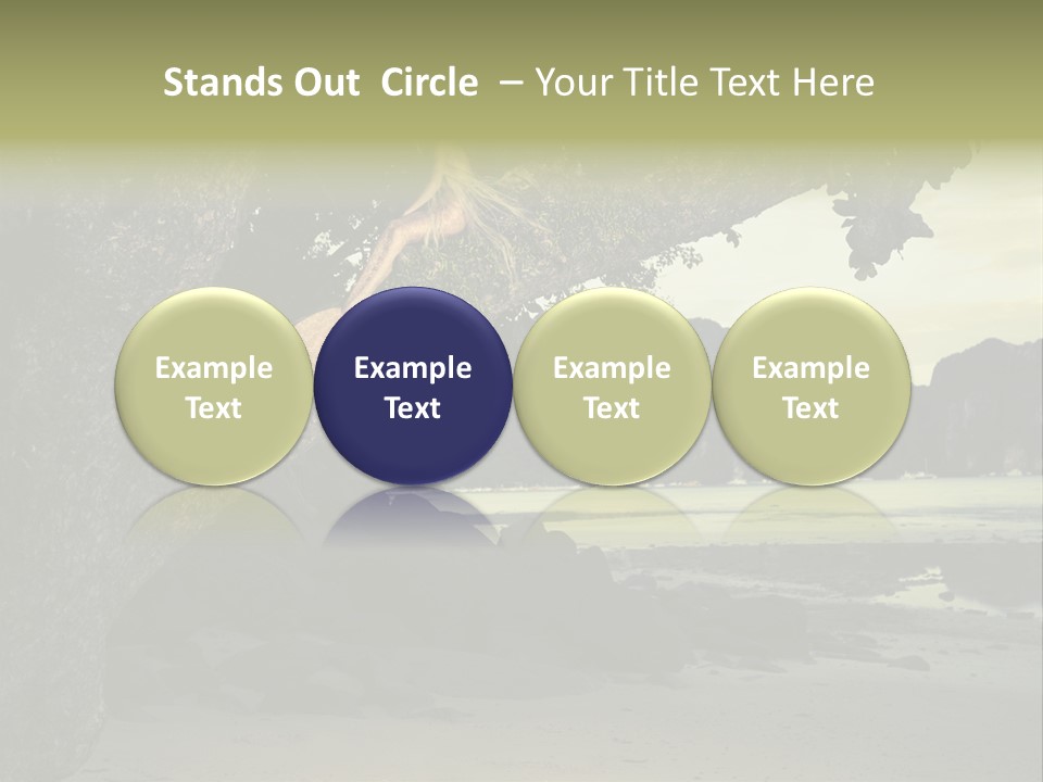 Sitting Naked Figure PowerPoint Template