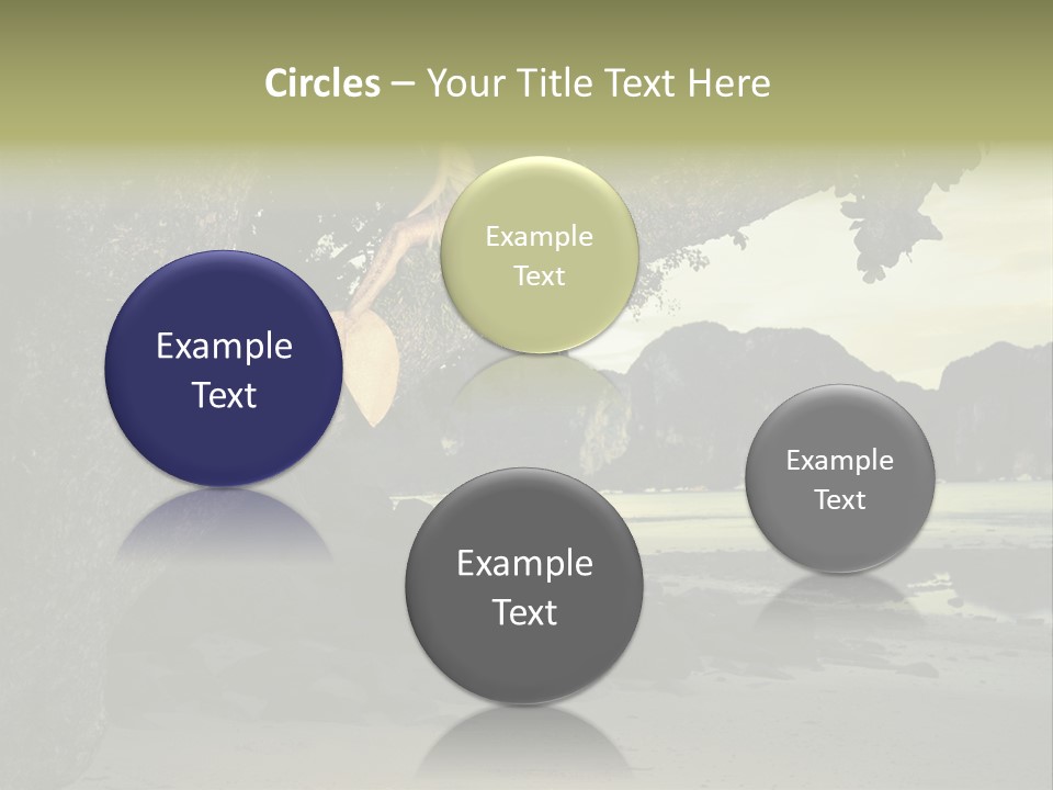 Sitting Naked Figure PowerPoint Template