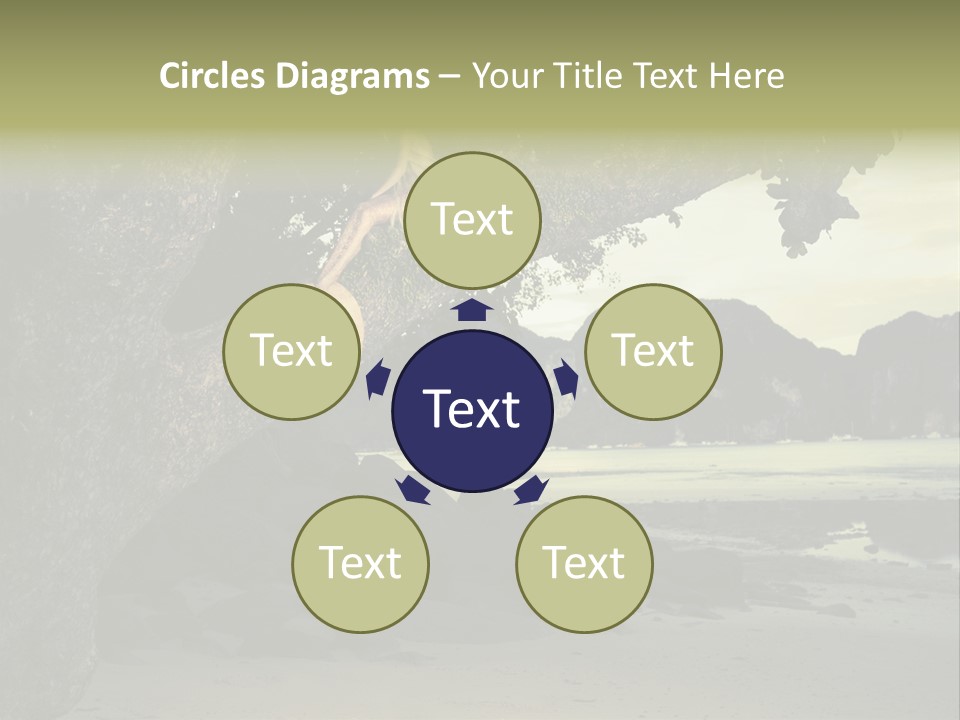 Sitting Naked Figure PowerPoint Template