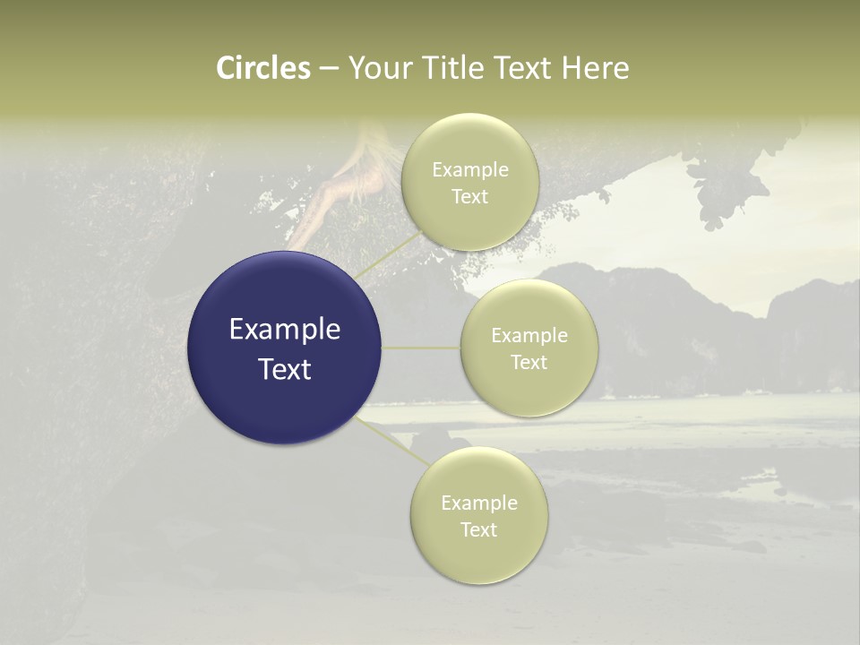Sitting Naked Figure PowerPoint Template