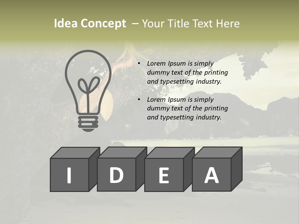 Sitting Naked Figure PowerPoint Template