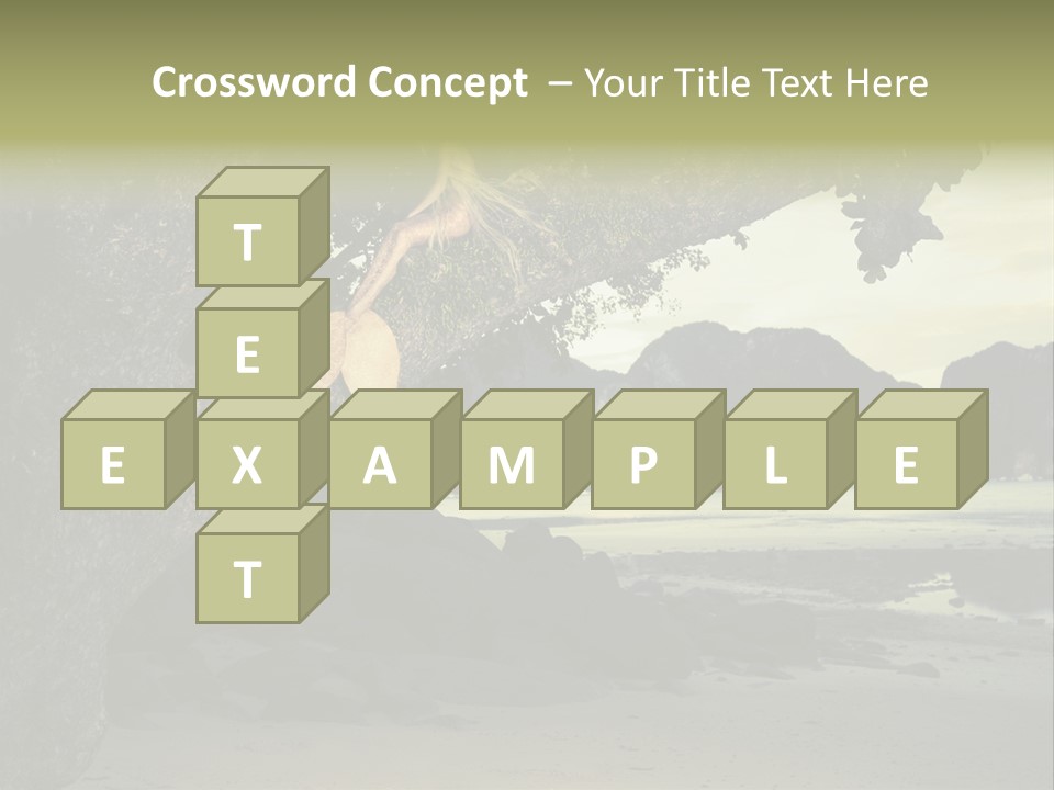 Sitting Naked Figure PowerPoint Template