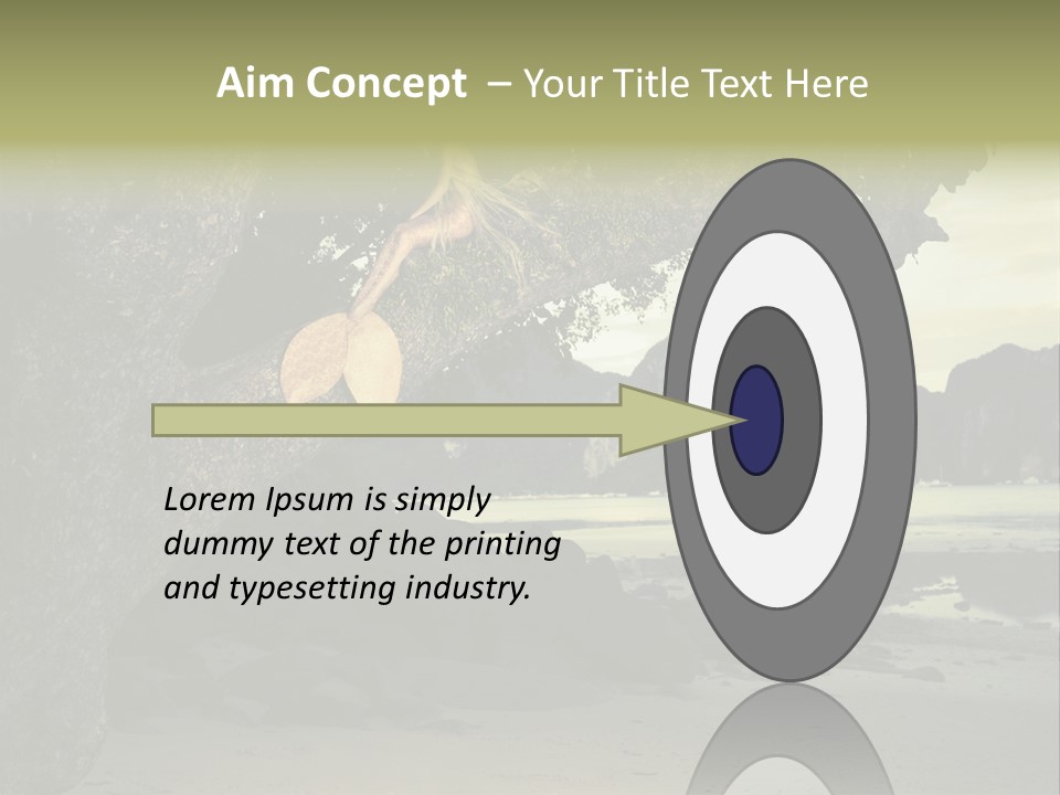 Sitting Naked Figure PowerPoint Template