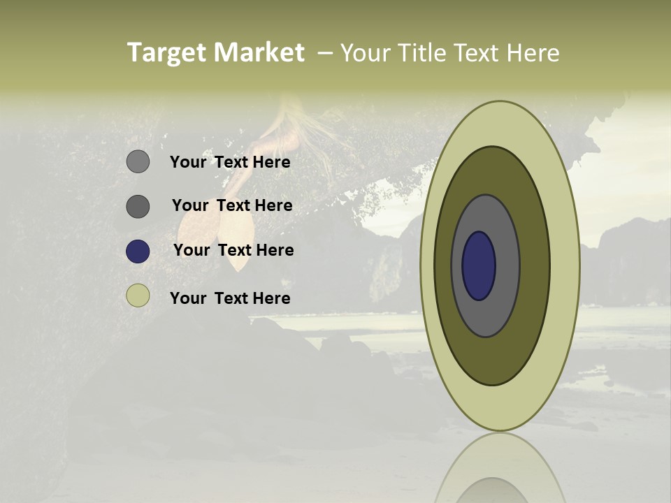 Sitting Naked Figure PowerPoint Template