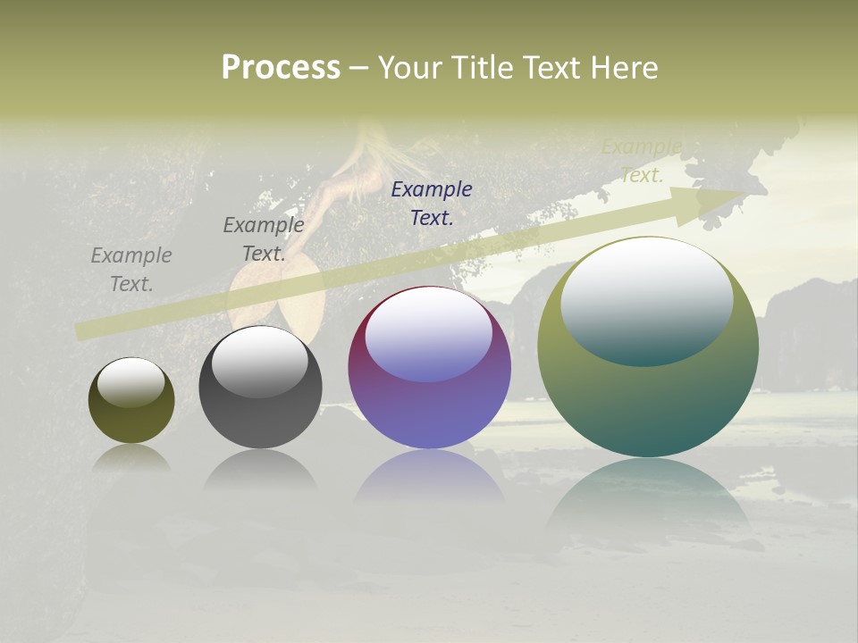 Sitting Naked Figure PowerPoint Template