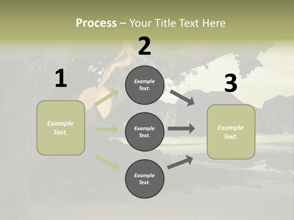 Sitting Naked Figure PowerPoint Template