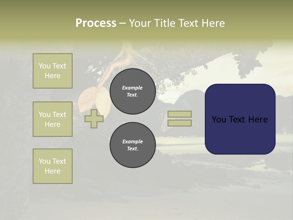 Sitting Naked Figure PowerPoint Template