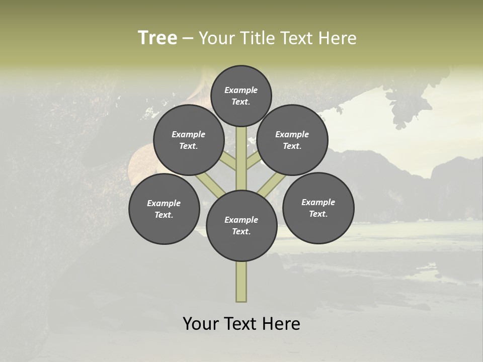 Sitting Naked Figure PowerPoint Template