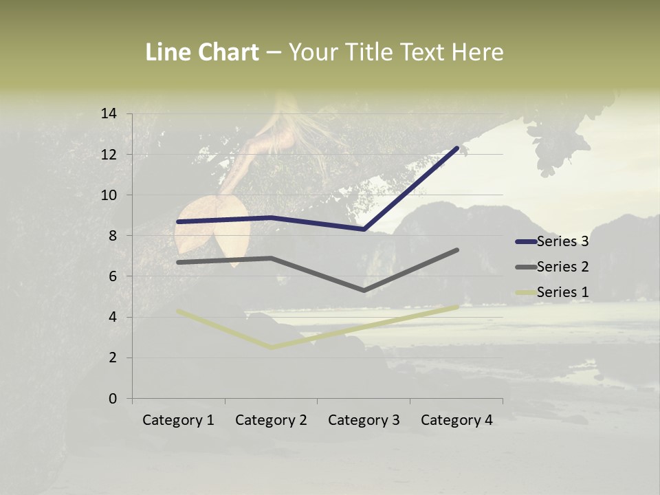 Sitting Naked Figure PowerPoint Template