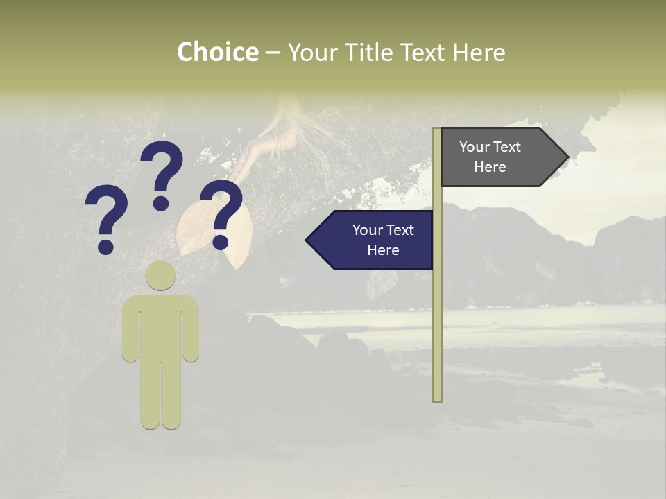 Sitting Naked Figure PowerPoint Template