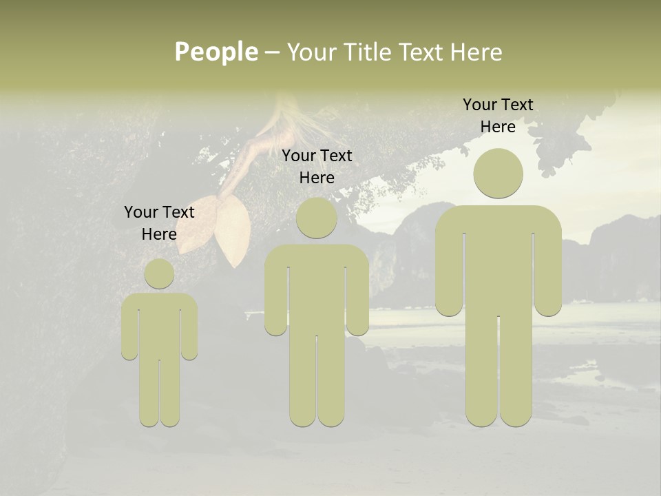 Sitting Naked Figure PowerPoint Template