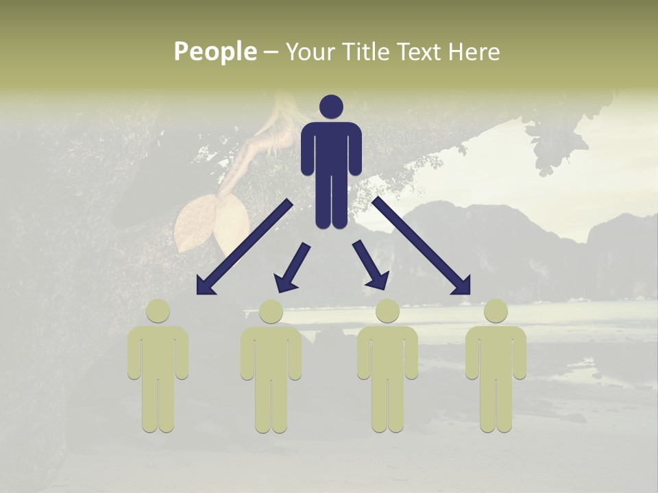 Sitting Naked Figure PowerPoint Template