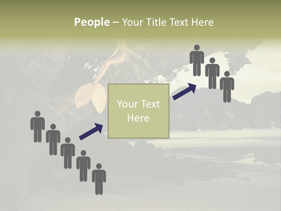 Sitting Naked Figure PowerPoint Template