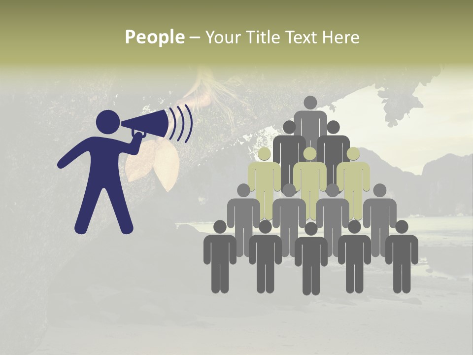 Sitting Naked Figure PowerPoint Template