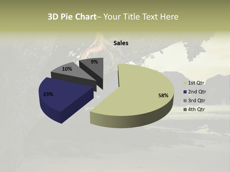 Sitting Naked Figure PowerPoint Template