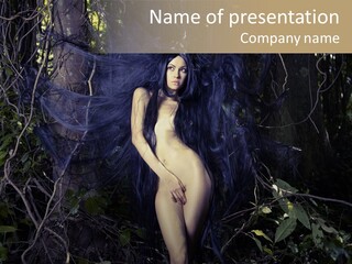 Dryad Fairy Female PowerPoint Template