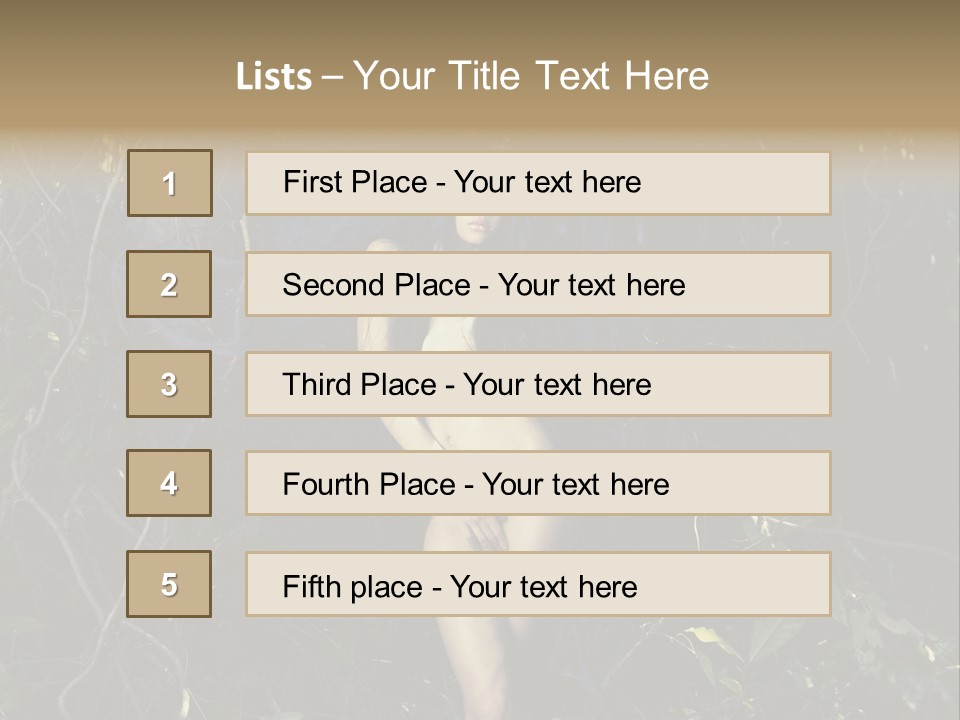 Dryad Fairy Female PowerPoint Template