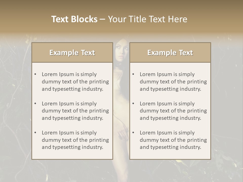 Dryad Fairy Female PowerPoint Template