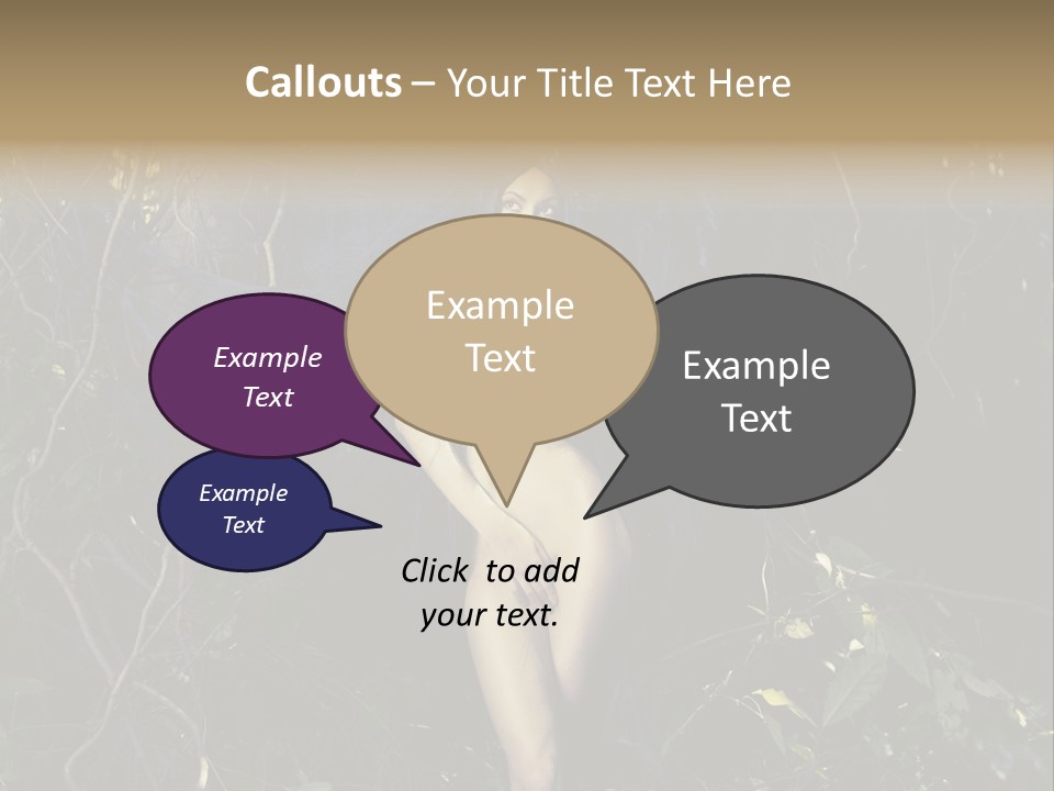 Dryad Fairy Female PowerPoint Template