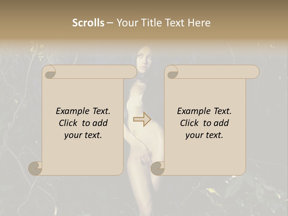 Dryad Fairy Female PowerPoint Template