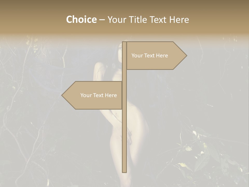 Dryad Fairy Female PowerPoint Template