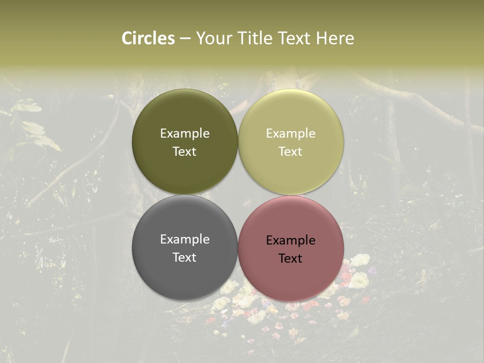 Dress Romantic Figure PowerPoint Template