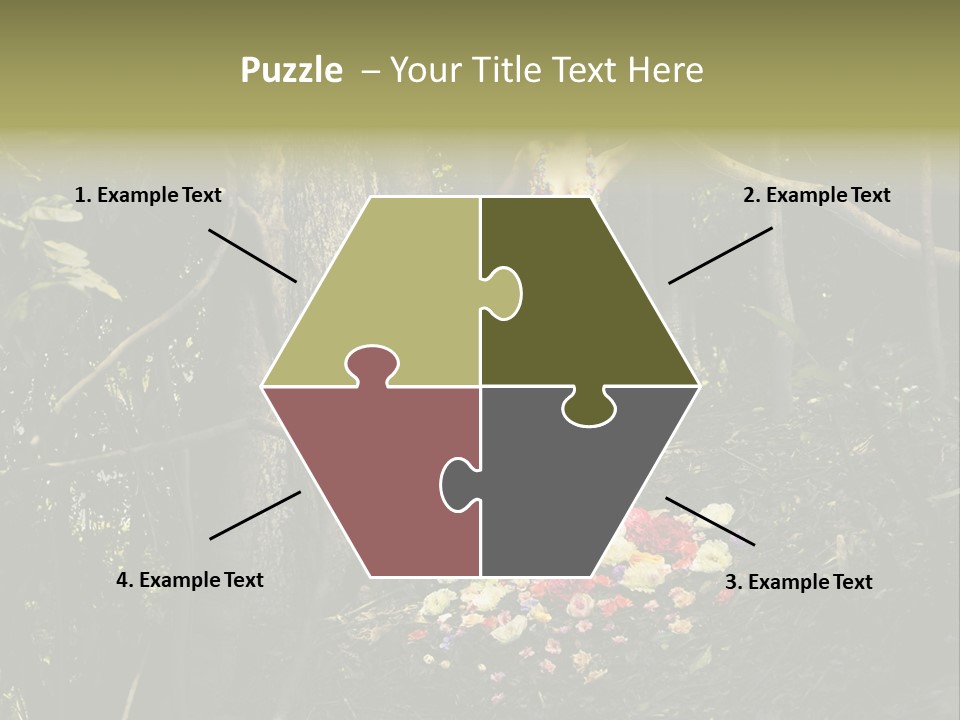 Dress Romantic Figure PowerPoint Template