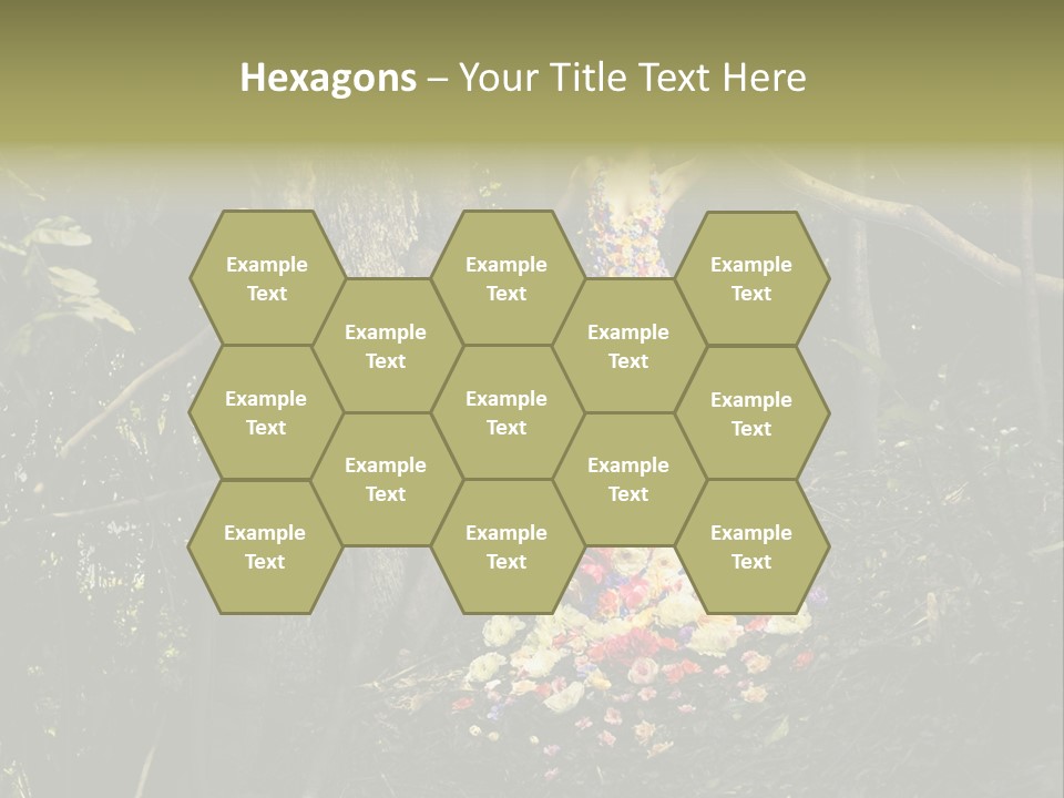 Dress Romantic Figure PowerPoint Template