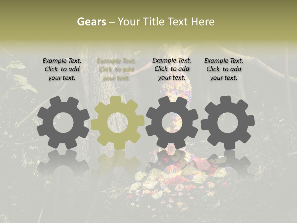 Dress Romantic Figure PowerPoint Template