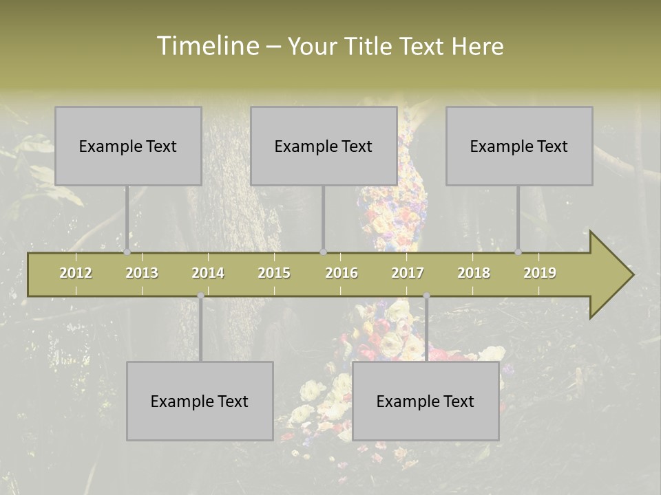 Dress Romantic Figure PowerPoint Template