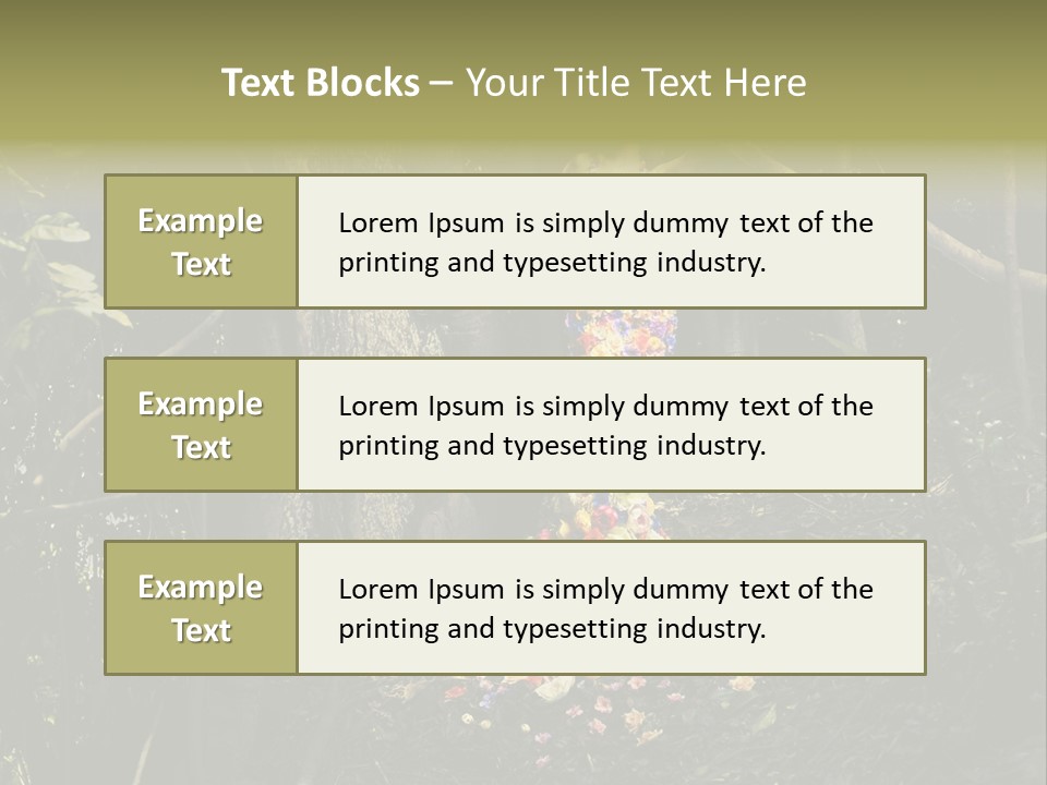 Dress Romantic Figure PowerPoint Template