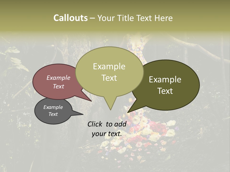 Dress Romantic Figure PowerPoint Template