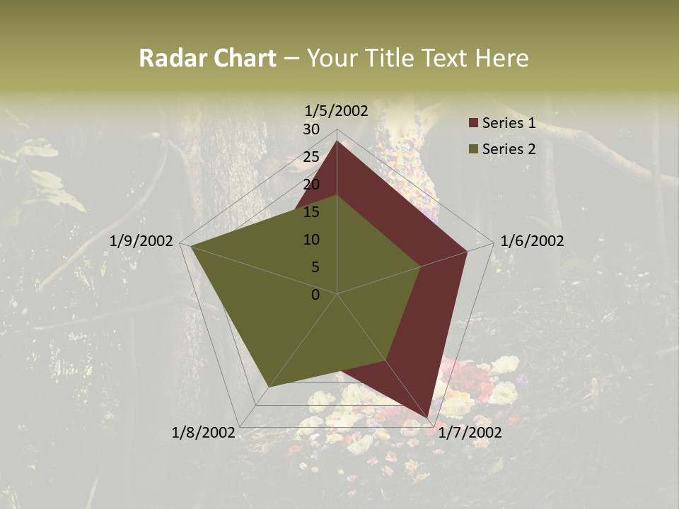 Dress Romantic Figure PowerPoint Template