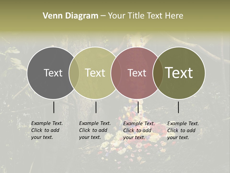 Dress Romantic Figure PowerPoint Template