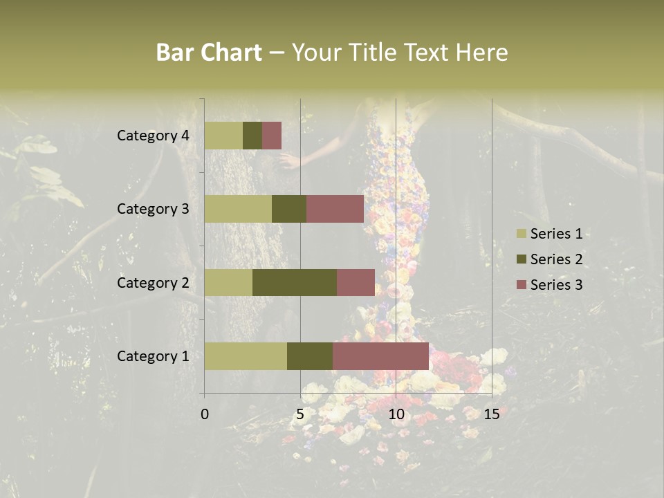 Dress Romantic Figure PowerPoint Template