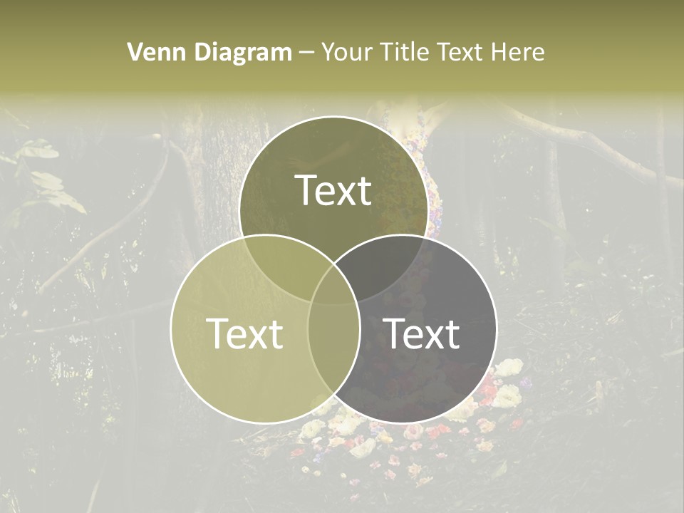 Dress Romantic Figure PowerPoint Template