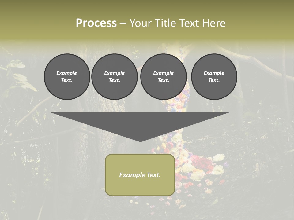 Dress Romantic Figure PowerPoint Template
