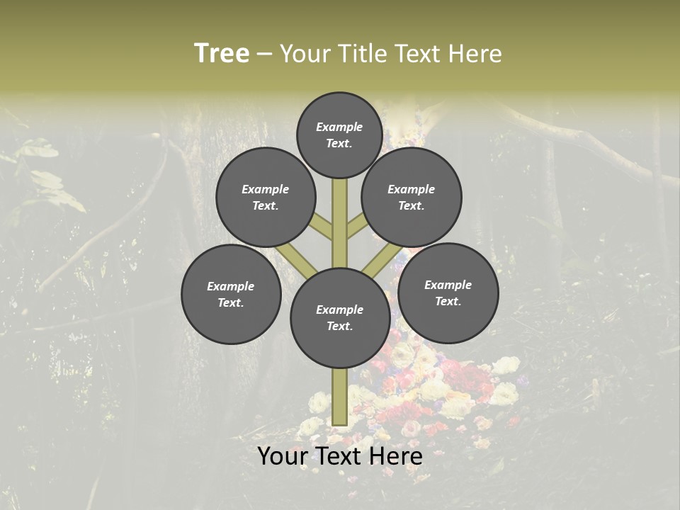 Dress Romantic Figure PowerPoint Template