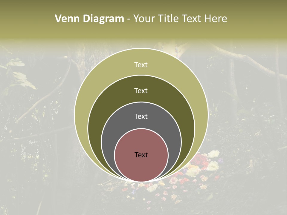 Dress Romantic Figure PowerPoint Template