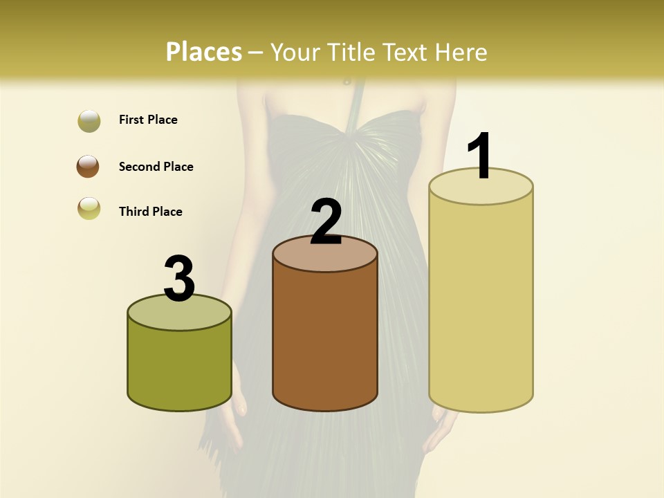 Person Brunette Fashionable PowerPoint Template