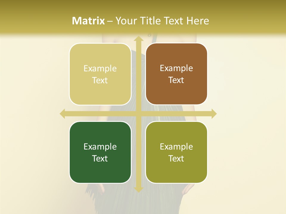 Person Brunette Fashionable PowerPoint Template