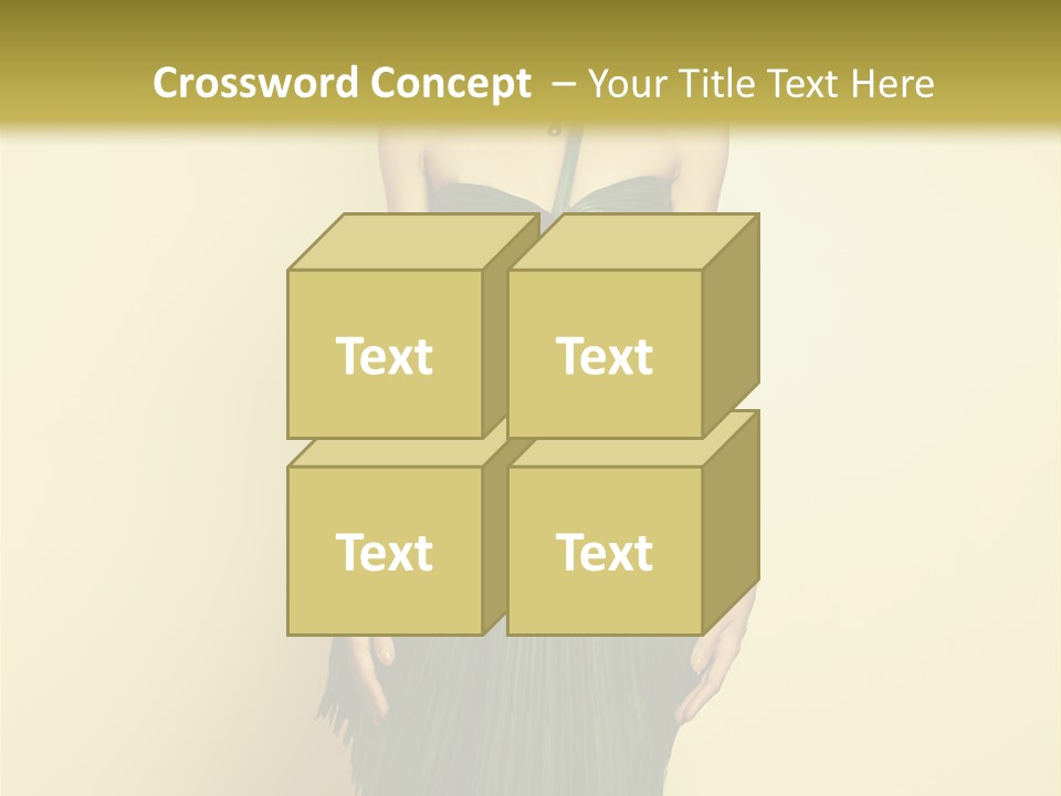 Person Brunette Fashionable PowerPoint Template