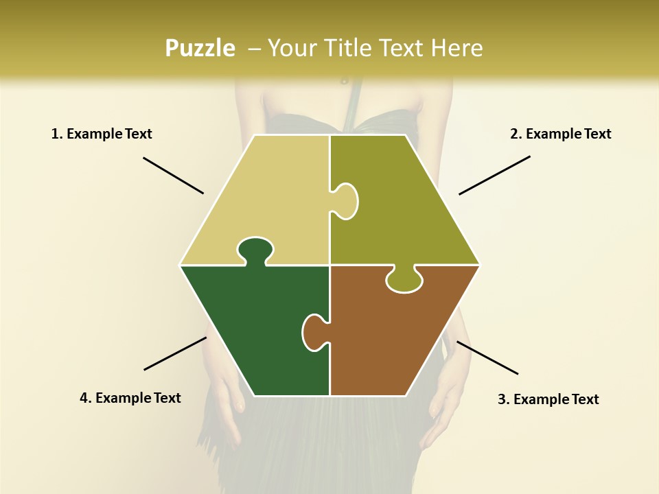 Person Brunette Fashionable PowerPoint Template