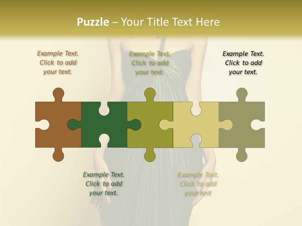 Person Brunette Fashionable PowerPoint Template