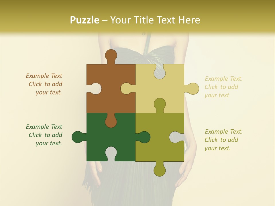 Person Brunette Fashionable PowerPoint Template