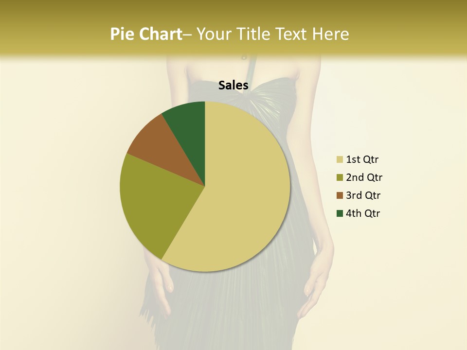 Person Brunette Fashionable PowerPoint Template