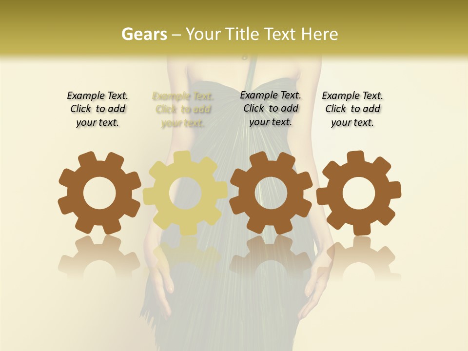 Person Brunette Fashionable PowerPoint Template