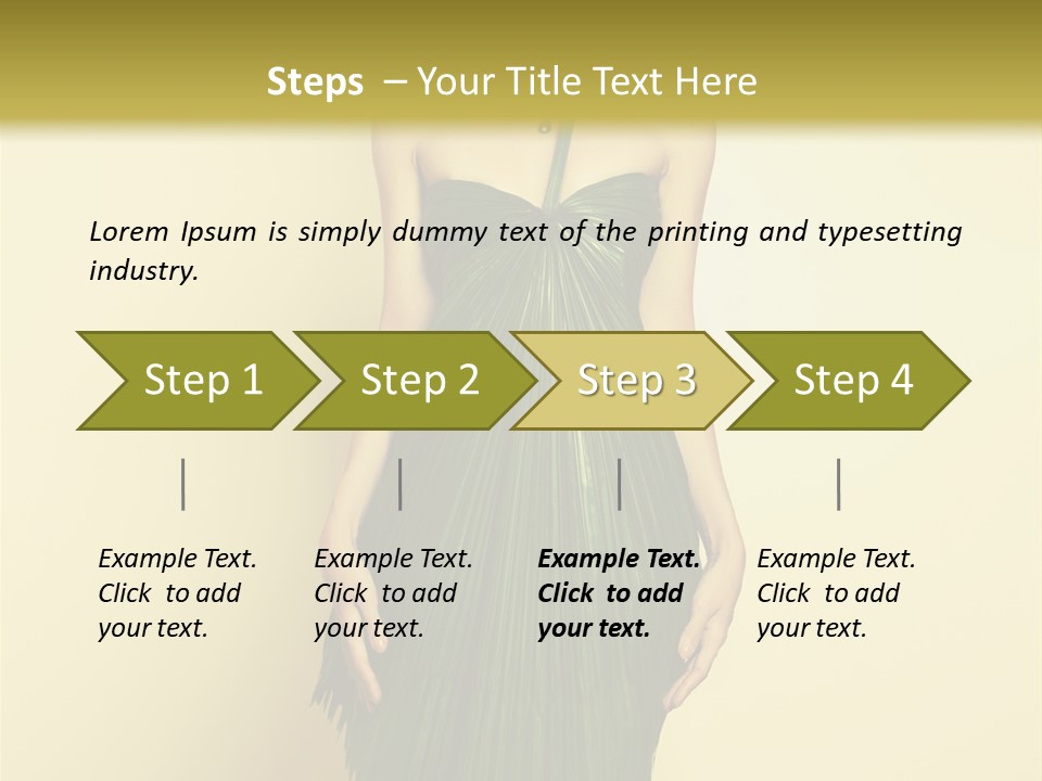 Person Brunette Fashionable PowerPoint Template