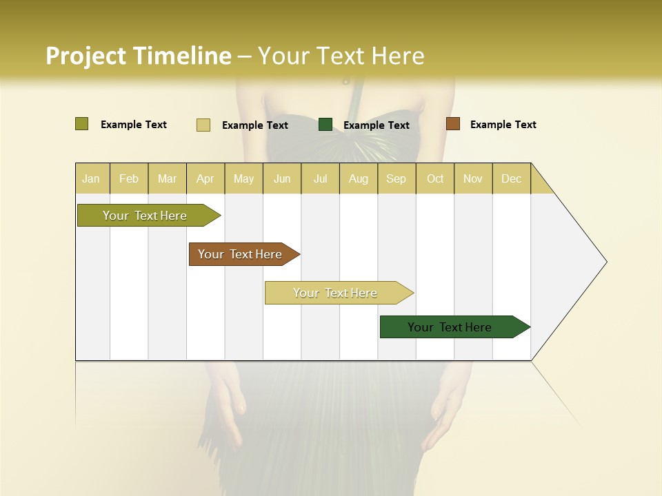 Person Brunette Fashionable PowerPoint Template